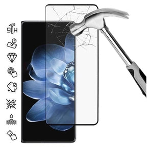 Xiaomi Mix Fold 4 Skærmbeskyttelse Hærdet Glas - 9H - Full Fit - Sort Kant