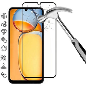 Xiaomi Redmi 13C 5G/Poco C65 Skærmbeskyttelse Hærdet Glas - 9H - Full Fit - Sort Kant