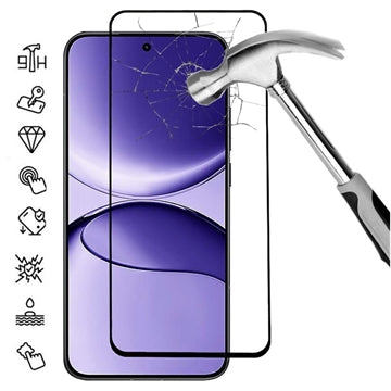 Xiaomi Redmi K80 Ultra Skærmbeskyttelse Hærdet Glas - Full Fit - 9H - Sort kant