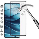Xiaomi Redmi Note 14 4G/5G Skærmbeskyttelse Hærdet Glas - 9H - Full Fit - Sort Kant