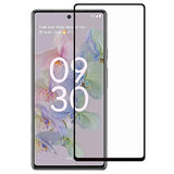 Full Cover Google Pixel 6a Skærmbeskyttelse Hærdet Glas - 9H, 0.3mm - Sort
