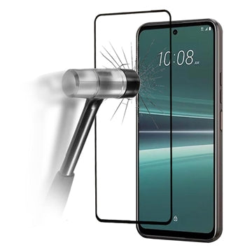 HTC U23/U23 Pro Skærmbeskyttelse Hærdet Glas - Full Fit - Sort Kant