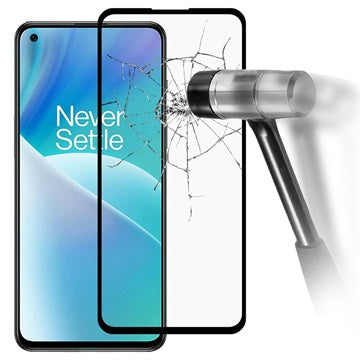 Full Cover OnePlus Nord 2T Hærdet Glas - 9H, 0.3mm - Sort