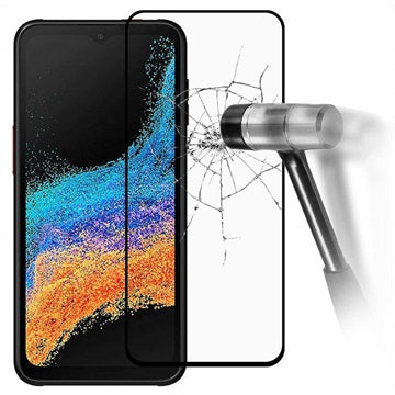 Full Cover Samsung Galaxy Xcover6 Pro Hærdet Glas - 9H, 0.3mm - Sort