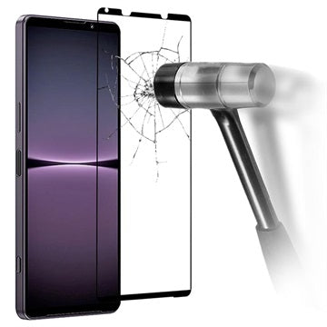 Full Cover Sony Xperia 1 IV Hærdet Glas - 9H, 0.3mm - Sort