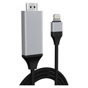 Full HD Lightning til HDMI AV Adapter - iPhone, iPad, iPod - Sort