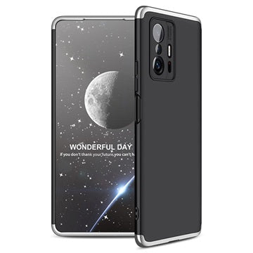 GKK Aftageligt Xiaomi 11T/11T Pro Cover - Sølv / Sort