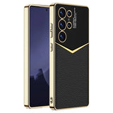 Samsung Galaxy S25 Ultra GKK Elektropletteret Hybrid Cover - Sort