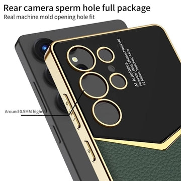 Samsung Galaxy S25 Ultra GKK Elektropletteret Hybrid Cover - Sort