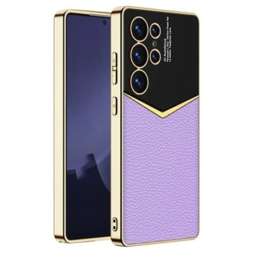 Samsung Galaxy S25 Ultra GKK Elektropletteret Hybrid Cover - Lilla