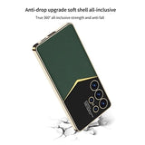 Samsung Galaxy S25 Ultra GKK Elektropletteret Hybrid Cover - Lilla