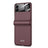 GKK magnetisk cover til Samsung Galaxy Z Flip4 - vinrød