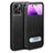 Dual View iPhone 14 Pro Max Flip Lædercover - Sort