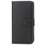 iPhone 5 / iPhone 5S / iPhone SE pung læder taske/etui - Sort