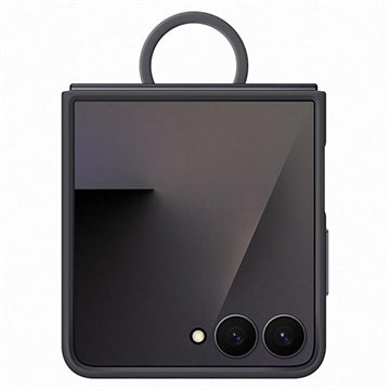 Samsung Galaxy Z Flip7 Silikone Cover med Ring EF-PF766TBEGWW - Sort