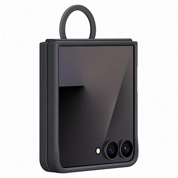 Samsung Galaxy Z Flip7 Silikone Cover med Ring EF-PF766TBEGWW - Sort