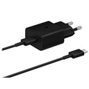Samsung Hurtig Rejseoplader & USB-C Kabel EP-T1510XBEGEU - 15W - Sort