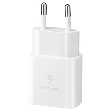 Samsung USB-C Hurtig Rejseoplader EP-T1510NWEGEU - 15W - Hvid