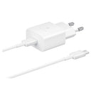 Samsung Hurtig Rejseoplader & USB-C Kabel EP-T1510XWEGEU - 15W - Hvid