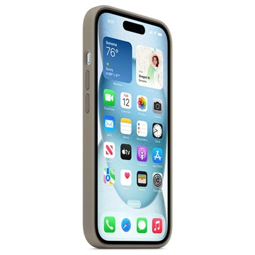 iPhone 15 Apple Silikone Cover med MagSafe MT0Q3ZM/A - Ler