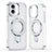 iPhone 17 Glitter Hybrid cover med kickstand - MagSafe-kompatibel - Gennemsigtig