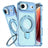iPhone Air Glitter Hybrid cover med kickstand - MagSafe-kompatibel - Blå