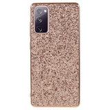 Glitter Series Samsung Galaxy S20 FE Hybrid Cover - Rødguld