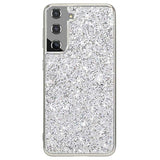 Samsung Galaxy S21 FE 5G Glitter Series Hybrid Cover - Sølv