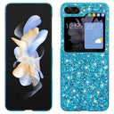 Samsung Galaxy Z Flip5 Glitter Series Hybrid Cover - Blå