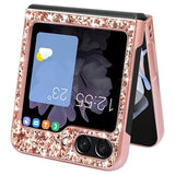 Samsung Galaxy Z Flip5 Glitter Series Hybrid Cover - Rødguld