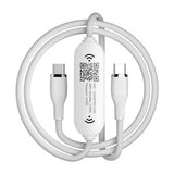 GlocalMe UniCord 4G/LTE bærbart Wi-Fi-hotspot og hurtigopladningskabel - 65W - Hvid
