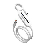 GlocalMe UniCord 4G/LTE bærbart Wi-Fi-hotspot og hurtigopladningskabel - 65W - Hvid