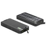 Goobay Hurtig Solcelle Powerbank 20000mAh - USB-C, USB - Sort