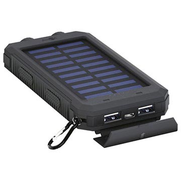 Goobay Outdoor Power Bank 8.0 / Solcelle Oplader - 8000mAh - Sort