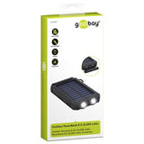 Goobay Outdoor Power Bank 8.0 / Solcelle Oplader - 8000mAh - Sort