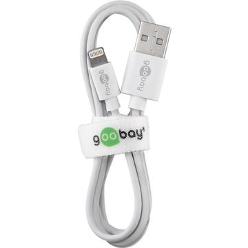 Goobay USB-oplader med lynkabel - MFi-certificeret - hvid