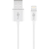 Goobay USB-oplader med lynkabel - MFi-certificeret - hvid
