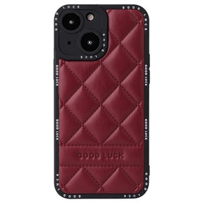 Good Luck Rhombic Grid iPhone 14 Hybrid Cover - Vinrød