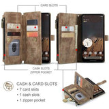 Google Pixel 10/10 Pro Caseme C30 Multifunktionel Pung - Brun
