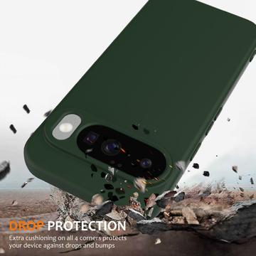 Google Pixel 10 Liquid Silikone Cover - MagSafe Kompatibel - Mørkegrøn