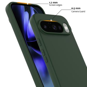 Google Pixel 10 Liquid Silikone Cover - MagSafe Kompatibel - Mørkegrøn