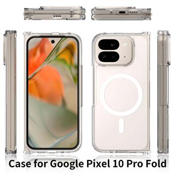 Google Pixel 10 Pro Fold Hybrid Cover - MagSafe Kompatibel - Gennemsigtig