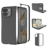 Google Pixel 10 Pro Fold Gummibelagt Plastik Cover - Sort