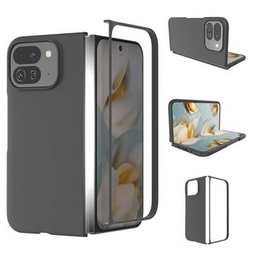 Google Pixel 10 Pro Fold Gummibelagt Plastik Cover - Sort