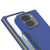 Google Pixel 10 Pro Fold Gummibelagt Plastik Cover - Blå