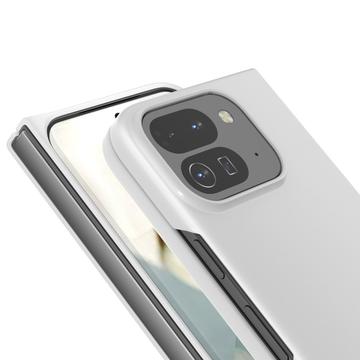 Google Pixel 10 Pro Fold Gummibelagt Plastik Cover - Hvid
