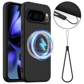 Google Pixel 10 Pro Liquid Silikone Cover - MagSafe Kompatibel - Sort