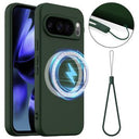 Google Pixel 10 Pro Liquid Silikone Cover - MagSafe Kompatibel - Mørkegrøn