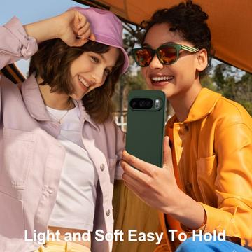 Google Pixel 10 Pro Liquid Silikone Cover - MagSafe Kompatibel - Mørkegrøn