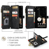 Google Pixel 10 Pro XL Caseme C30 Multifunktionel Pung - Sort